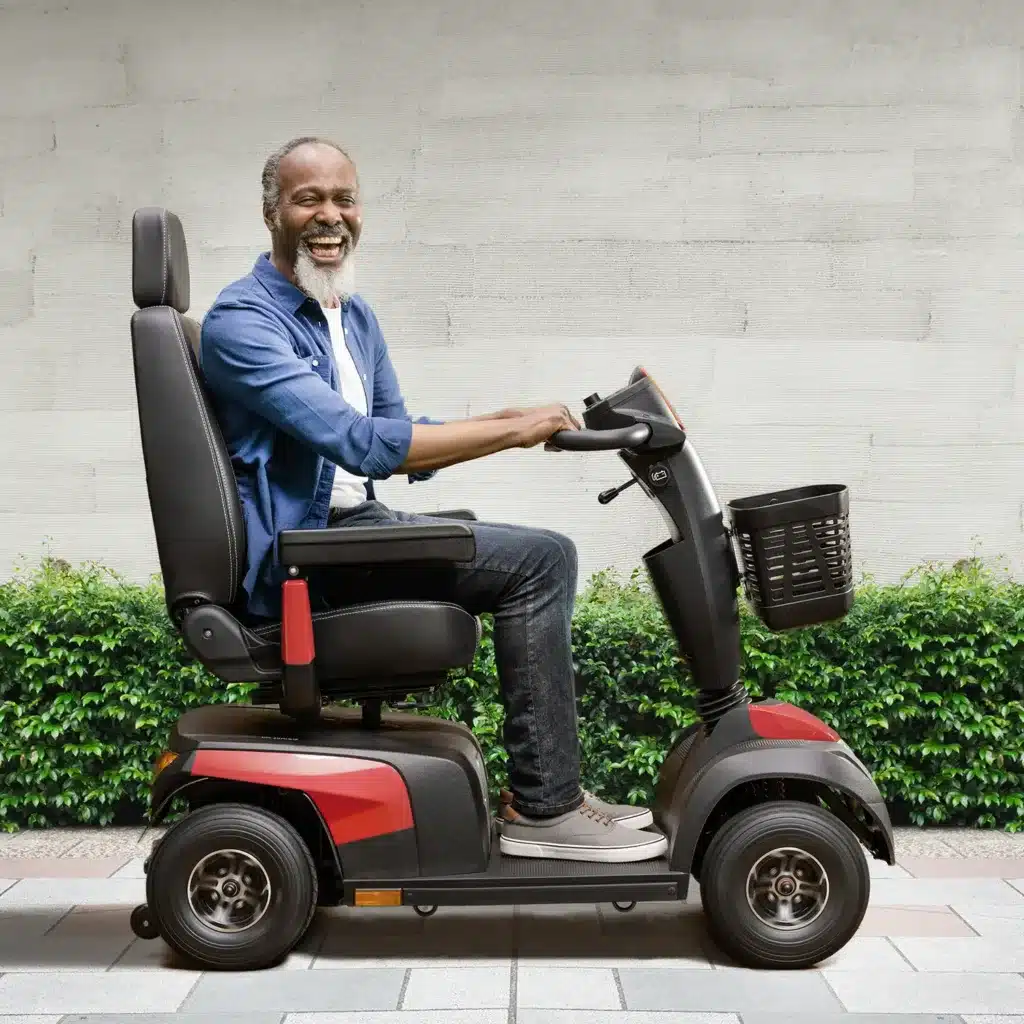 Invacare Comet Pro Elektromobil Seitenansicht rot