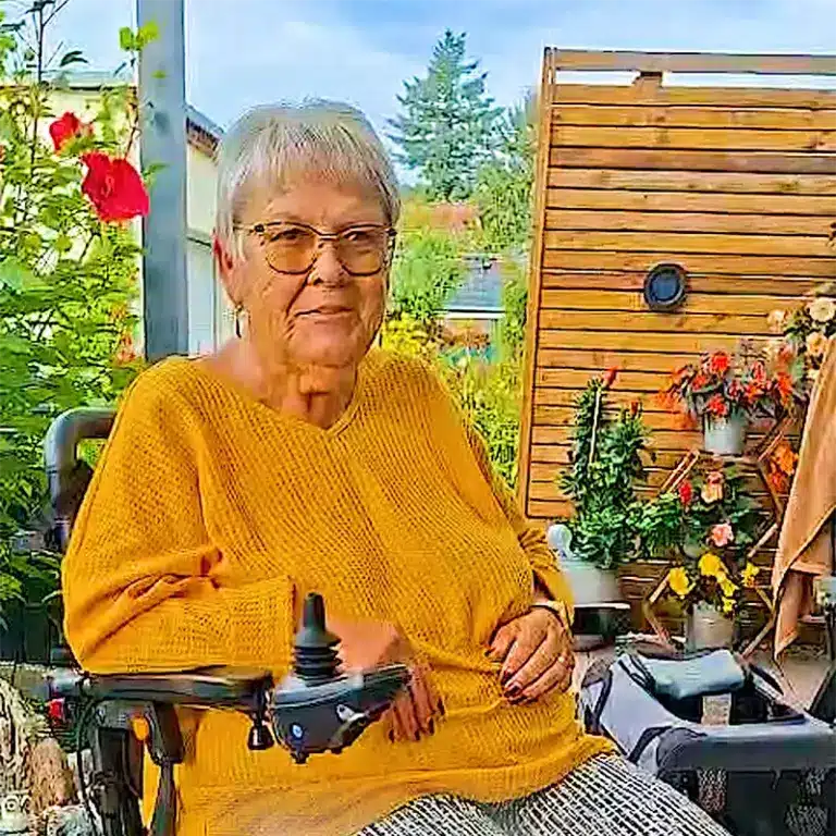 Elektrorollstuhl für mehr Unabhängigkeit - Christa aus Brandenburg möchte wieder selbst entscheiden