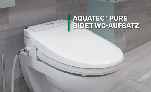 Aquatec Pure – Die intelligente WC-Sitzerhöhung mit Bidetfunktion